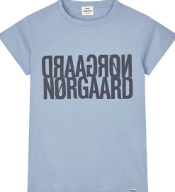 T-Shirts*Mads Nørgaard T-shirt - Tuvina Logo - Faded Denim