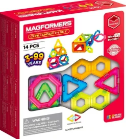Magnetlegetøj*Magformers Magnetsæt - 14 Dele - Challenger