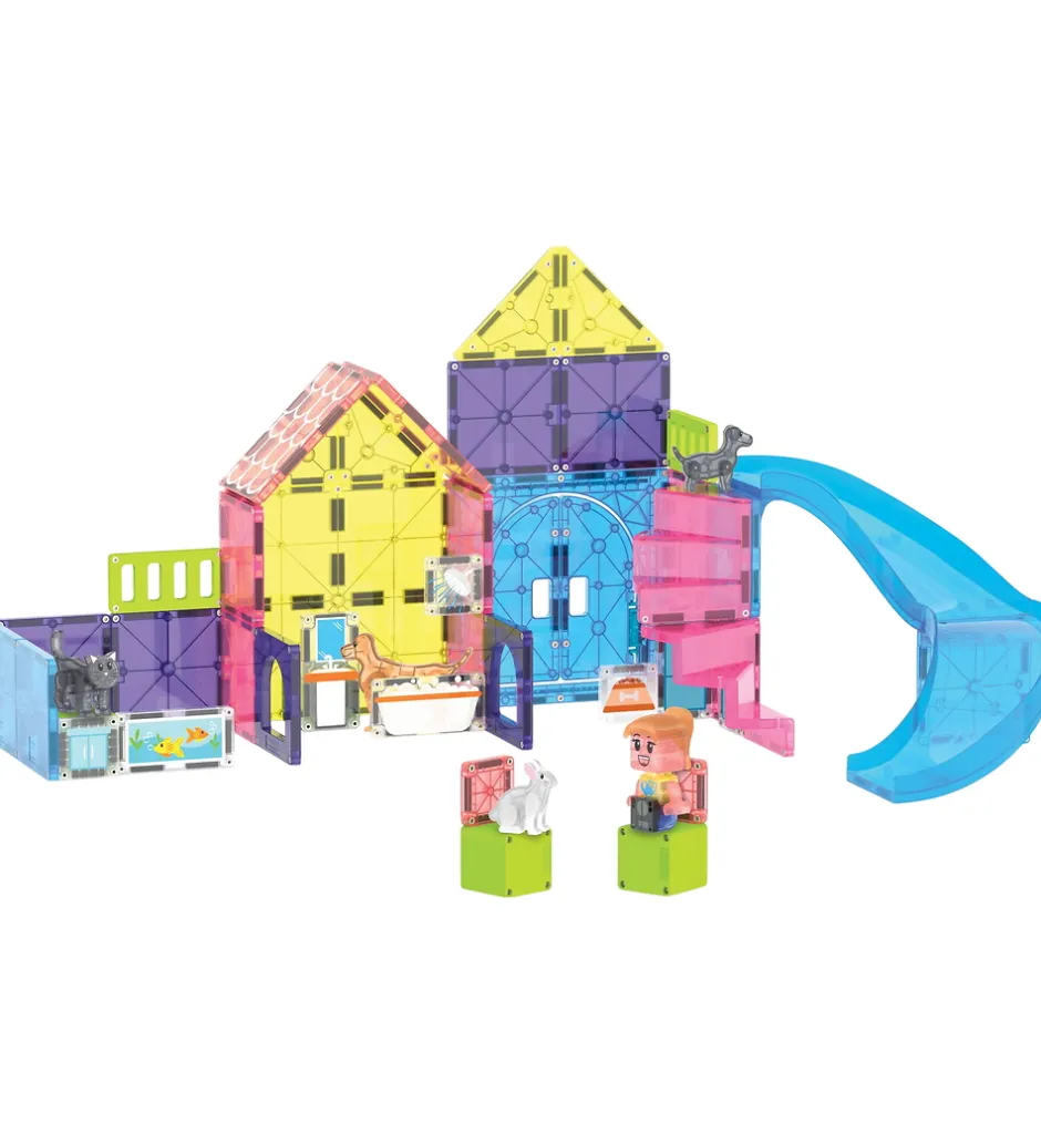Magna-Tiles Magna Tiles Magnetsæt - 50 Dele - Pet Playhouse + MicroMAGS