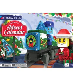Julekalender Magna-Tiles - 34 Dele - MicroMAGS