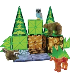 Magna-Tiles Magnetsæt - 25 Dele - Forest Animals