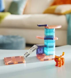 Magnetlegetøj|Konstruktionslegetøj*Magna-Tiles Magnetsæt - 13 Dele - Cat Tree + MicroMAGS