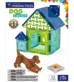 Magnetlegetøj|Konstruktionslegetøj*Magna-Tiles Magnetsæt - 13 Dele - Dog House + MicroMAGS