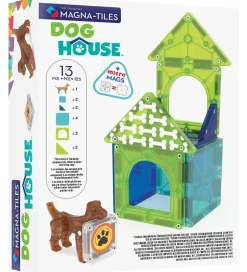 Magnetlegetøj|Konstruktionslegetøj*Magna-Tiles Magnetsæt - 13 Dele - Dog House + MicroMAGS
