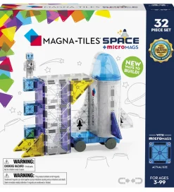 Magnetlegetøj*Magna-Tiles Magnetsæt - 32 Dele - Space + MicroMAGS