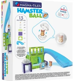 Magnetlegetøj|Konstruktionslegetøj*Magna-Tiles Magnetsæt - 13 Dele - Hamster Wheel + MicroMAGS