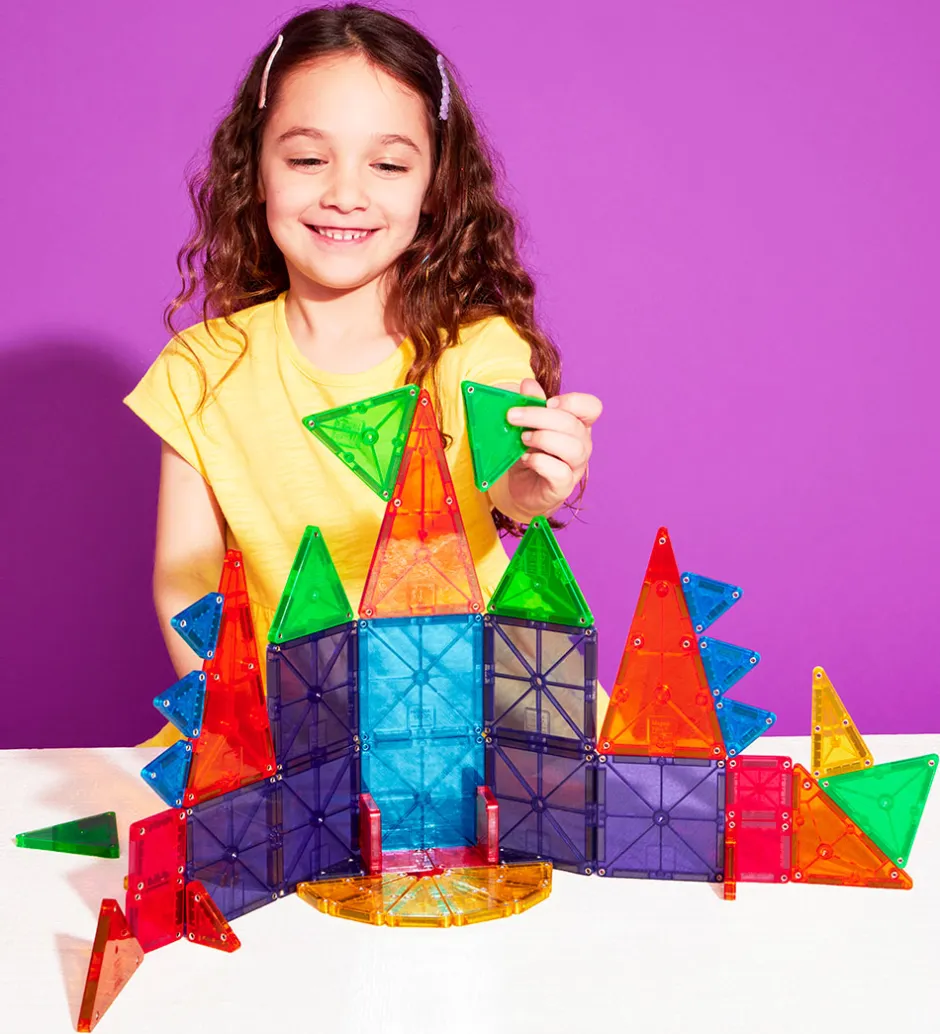 Magnetlegetøj*Magna-Tiles Magnetsæt - 46 Dele - MicroMAGS & Combo