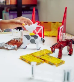 Magnetlegetøj*Magna-Tiles Magnetsæt - 25 Dele - Farm Animals
