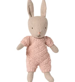 Dukker Og Tilbehør*Maileg Hare - Micro - Strikket Dragt - Sand/Rosa