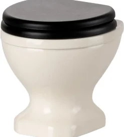 Dukker Og Tilbehør*Maileg Miniature Toilet - Mus - Råhvid