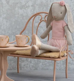 Maileg Miniature Vintage Bænk - Mini - Rosa