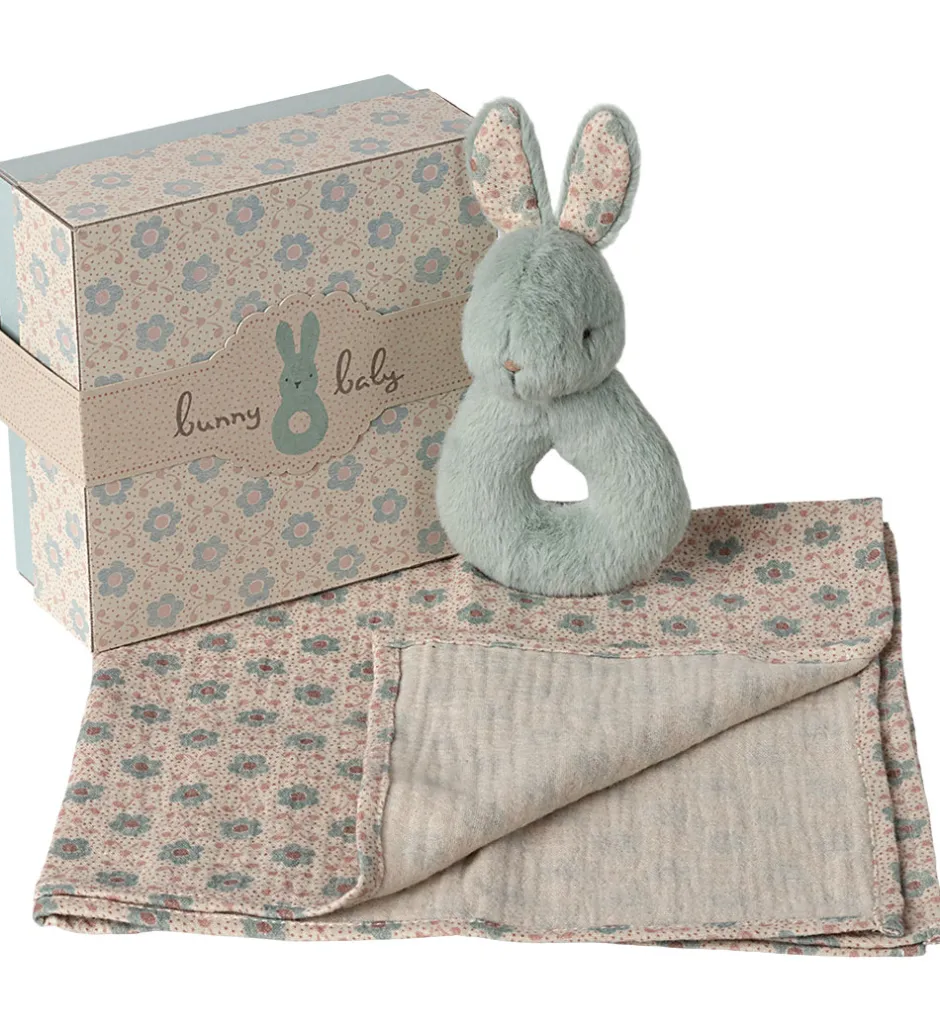 Gribelegetøj*Maileg Ranglesæt - Harerangle/Stofble- Mint