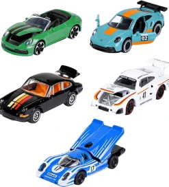Biler, Tog Og Køretøjer*Majorette Biler - Porsche - 5-pak