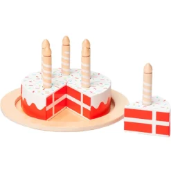 Legemad*MaMaMeMo Legemad - Fødselsdagskage m. Danskflag - Træ