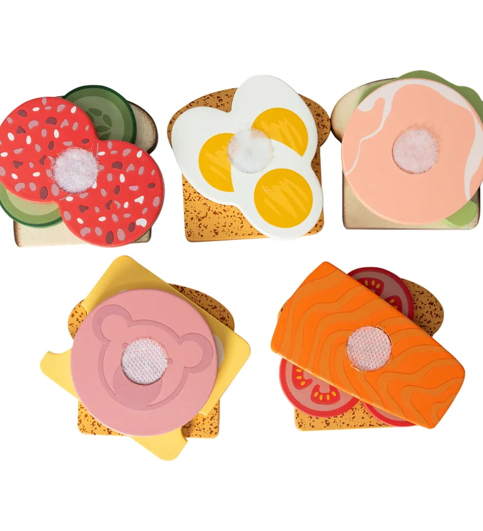 Rolleleg|Legemad*MaMaMeMo Legemad - Sandwich - Træ