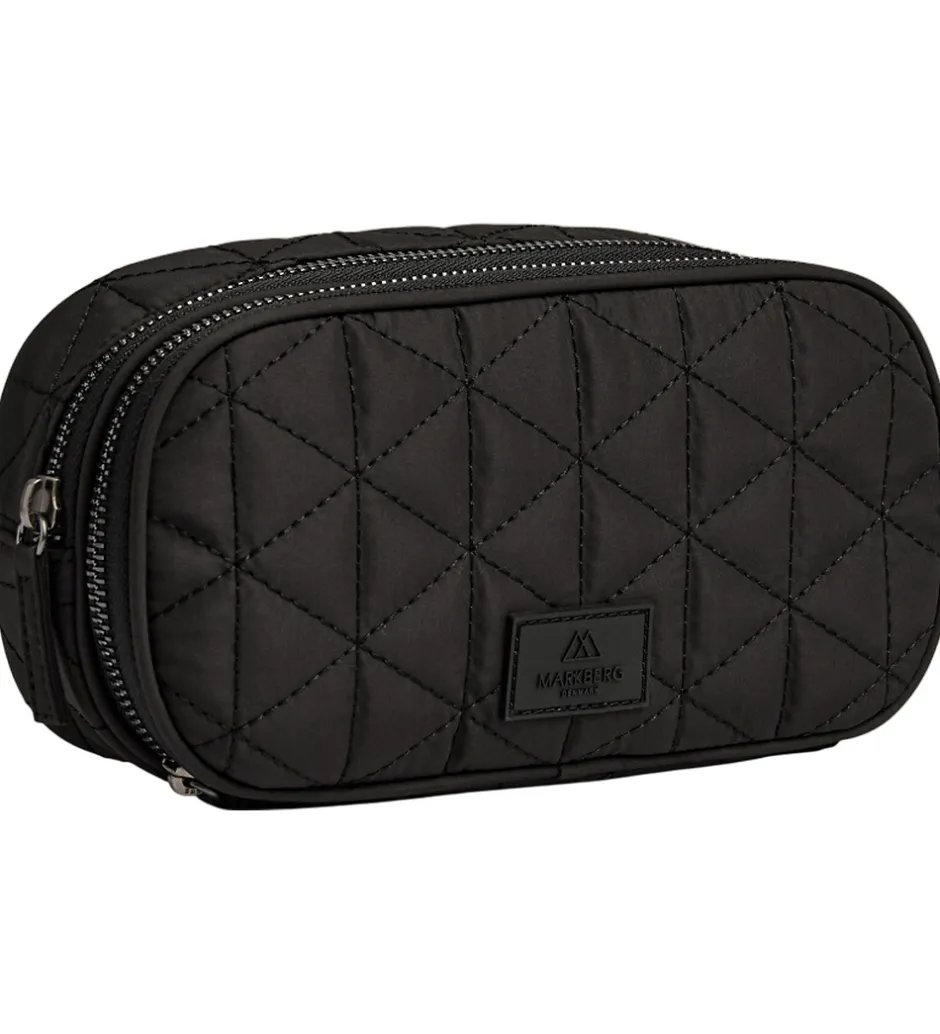 Toilettasker|Pleje- Og Toiletartikler*Markberg Makeup Taske - JustMBG - Quilt - Sort