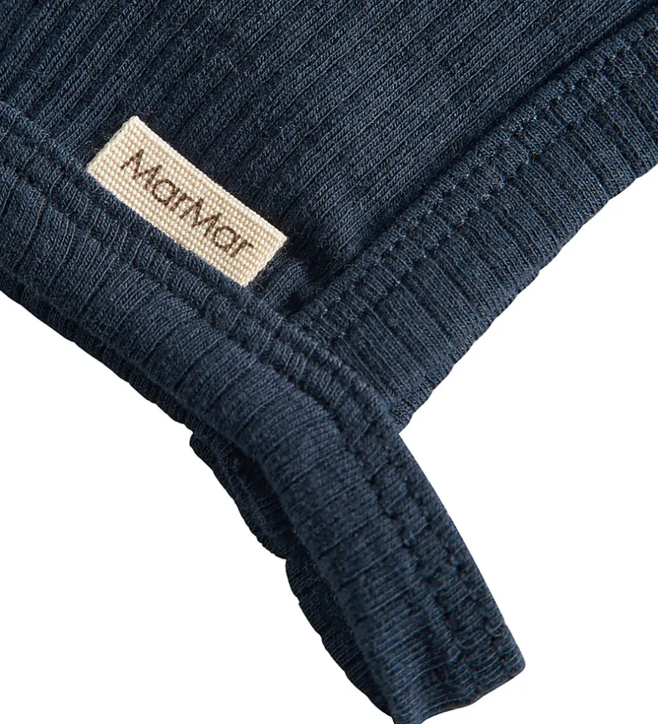 Børn MarMar Babyhjelm - Rib - Hoody - Pilot Navy