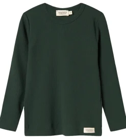 Juletøj*MarMar Bluse - Rib/Modal - Dark Leaf