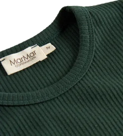 Juletøj*MarMar Bluse - Rib/Modal - Dark Leaf