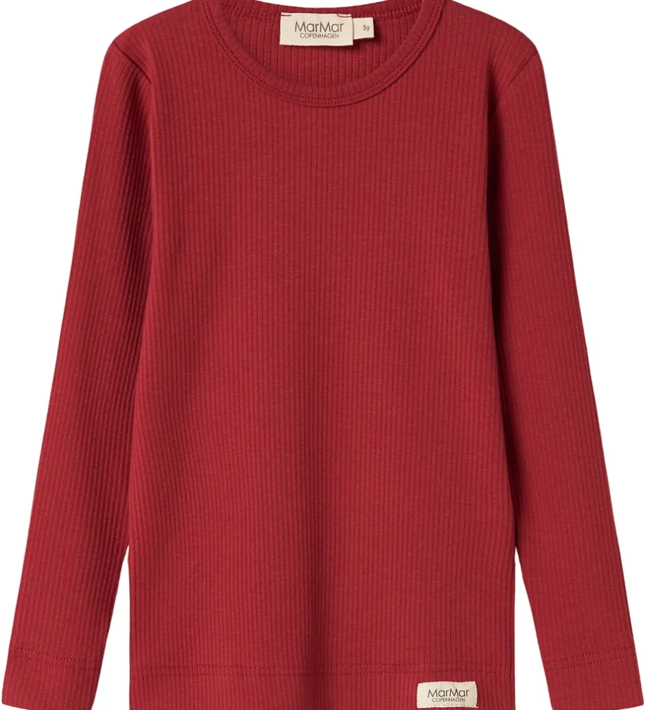 Børn MarMar Bluse - Rib/Modal - Hibiscus Red