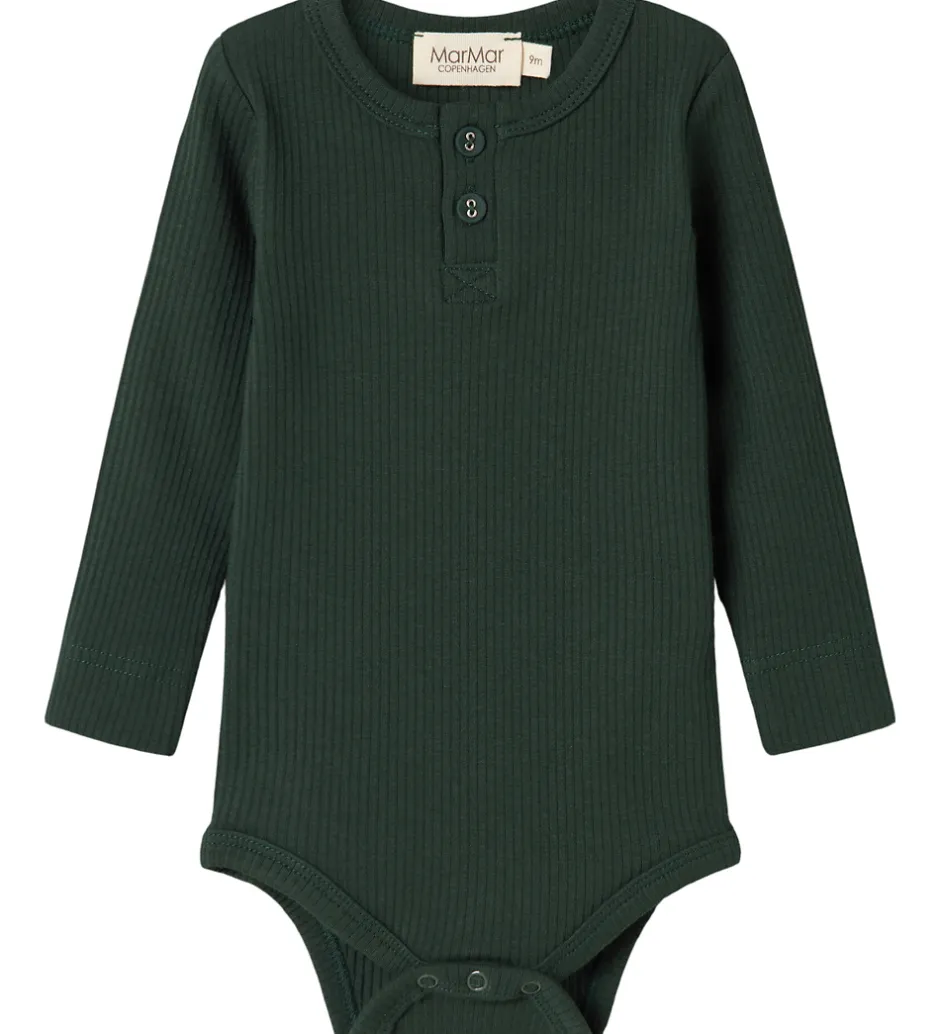 Børn MarMar Body l/æ - Rib/Modal - Dark Leaf