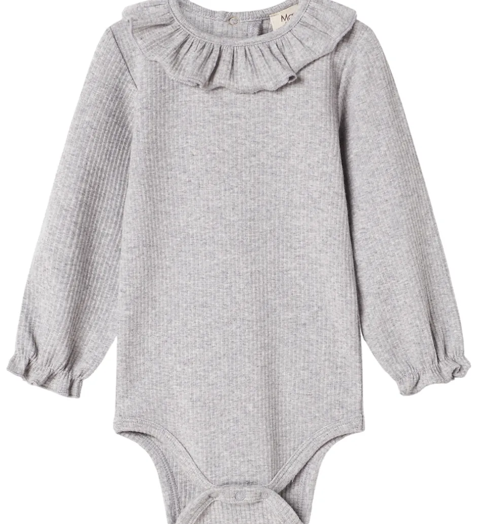 Bodyer*MarMar Body l/æ - Rib/Modal - Brandine - Light Grey Melange