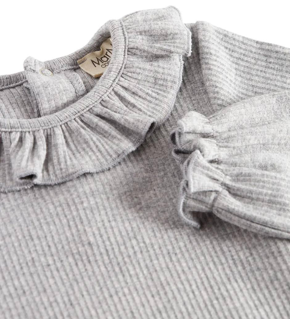Bodyer*MarMar Body l/æ - Rib/Modal - Brandine - Light Grey Melange