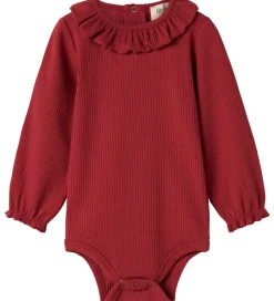 Juletøj|Bodyer*MarMar Body l/æ - Rib/Modal - Brandine - Hibiscus Red