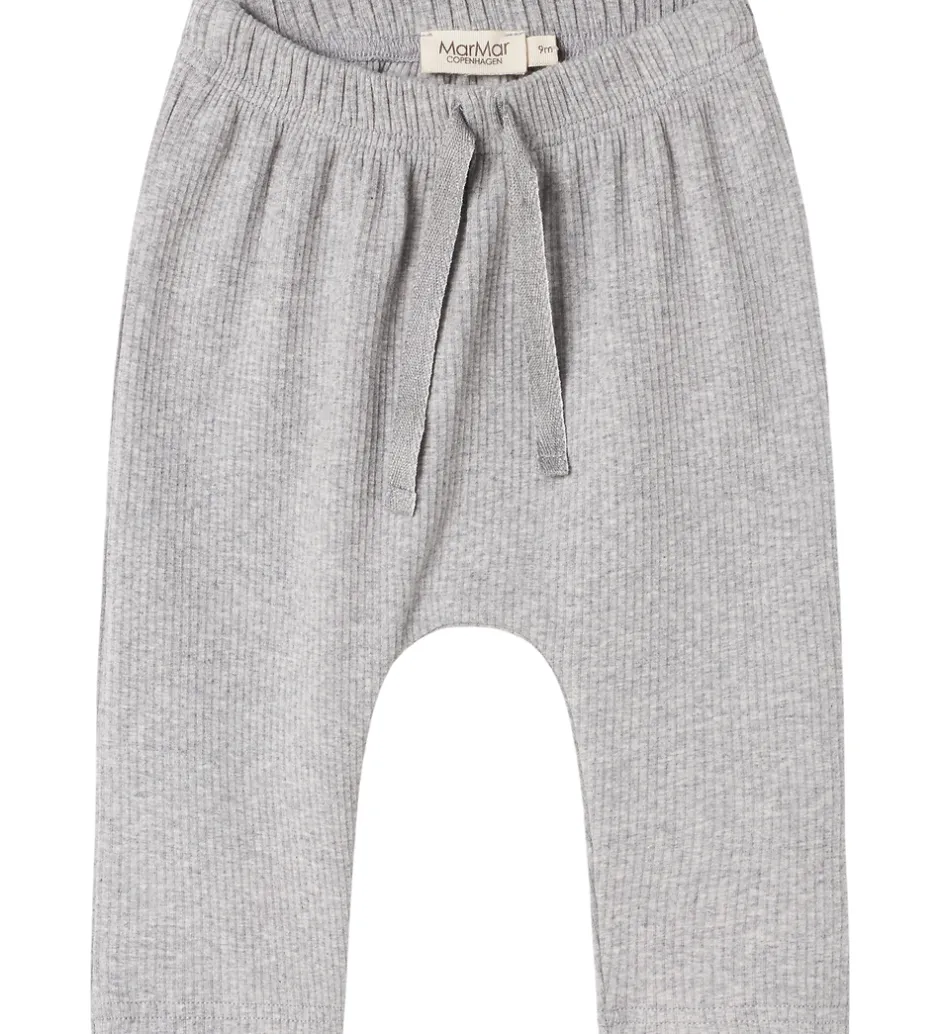 Bukser Og Jeans*MarMar Bukser - Rib/Modal - Pico - Light Grey Melange