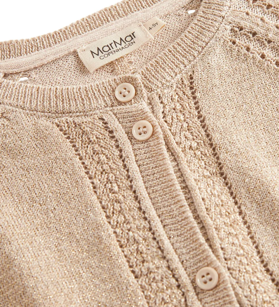 Cardigans*MarMar Cardigan - Strik - Tillie - Gold Glitter