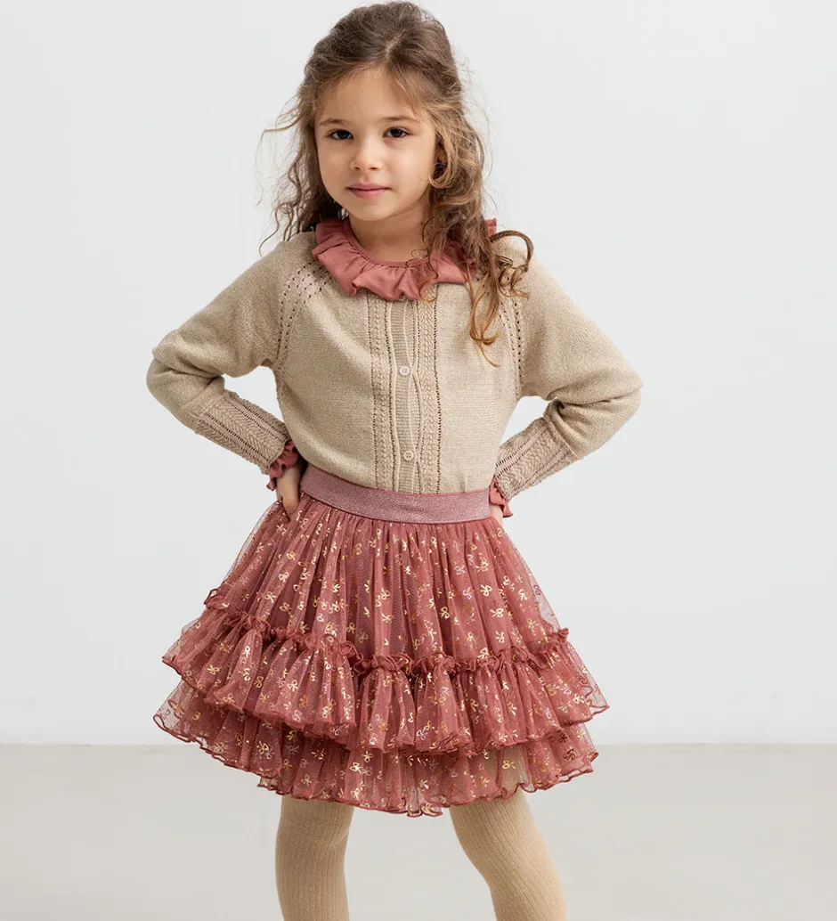 Cardigans*MarMar Cardigan - Strik - Tillie - Gold Glitter