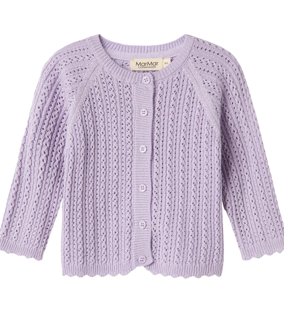 Striktrøjer*MarMar Cardigan - Totti - Uld/Bomuld - Amethyst