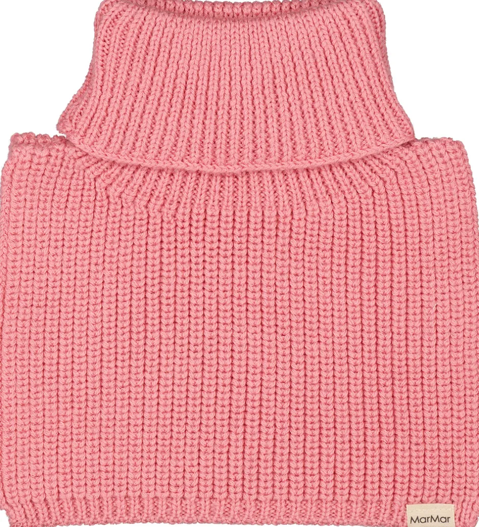 Børn MarMar Halsedisse - Uld/Bomuld - Rib - Strik - Arni - Raspberry