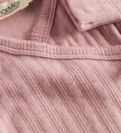 Børn MarMar Heldragt m. Fødder - Modal - Rib - Rubetta - Soft Berry