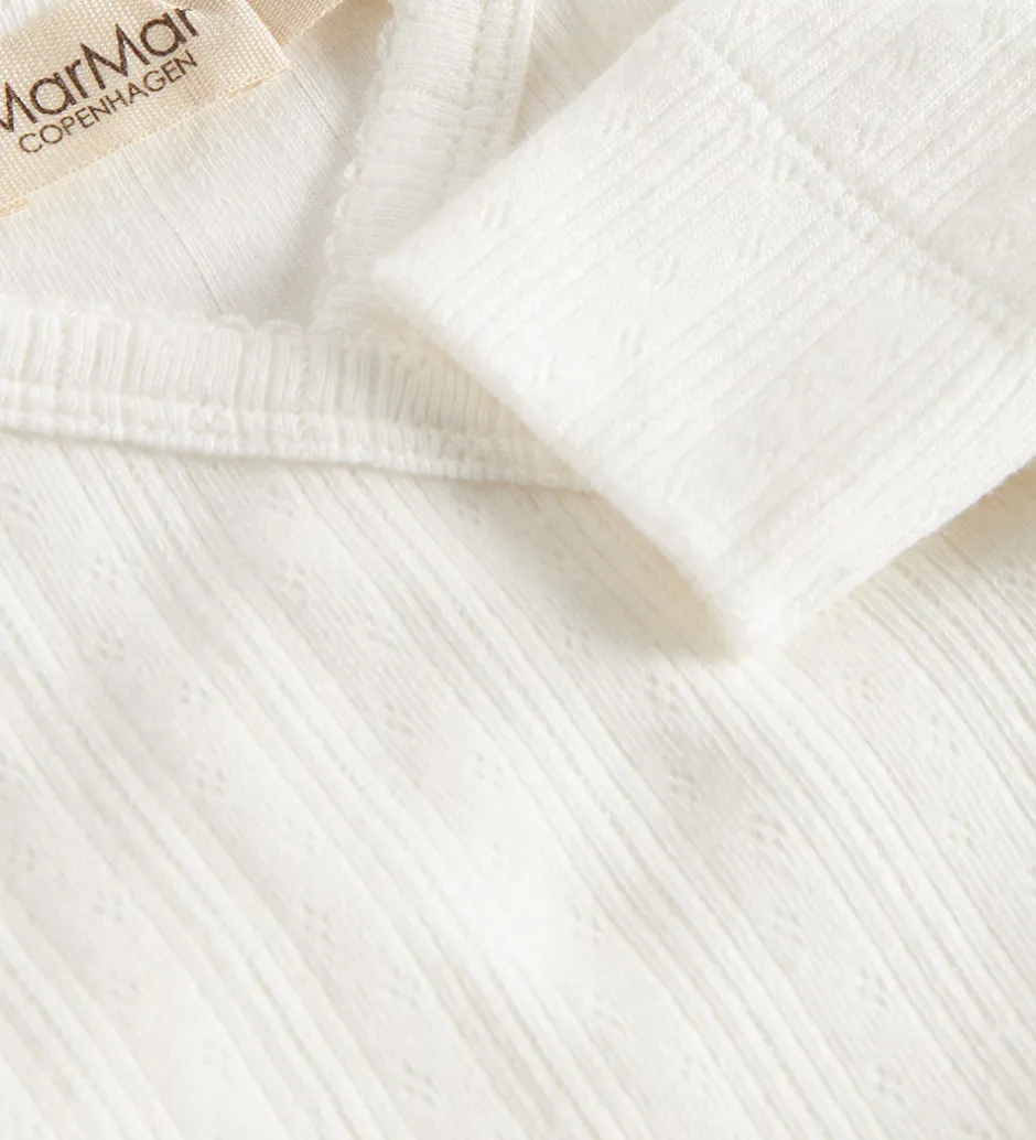 Børn MarMar Heldragt m. Fødder - Rubetta - Rib - Gentle White