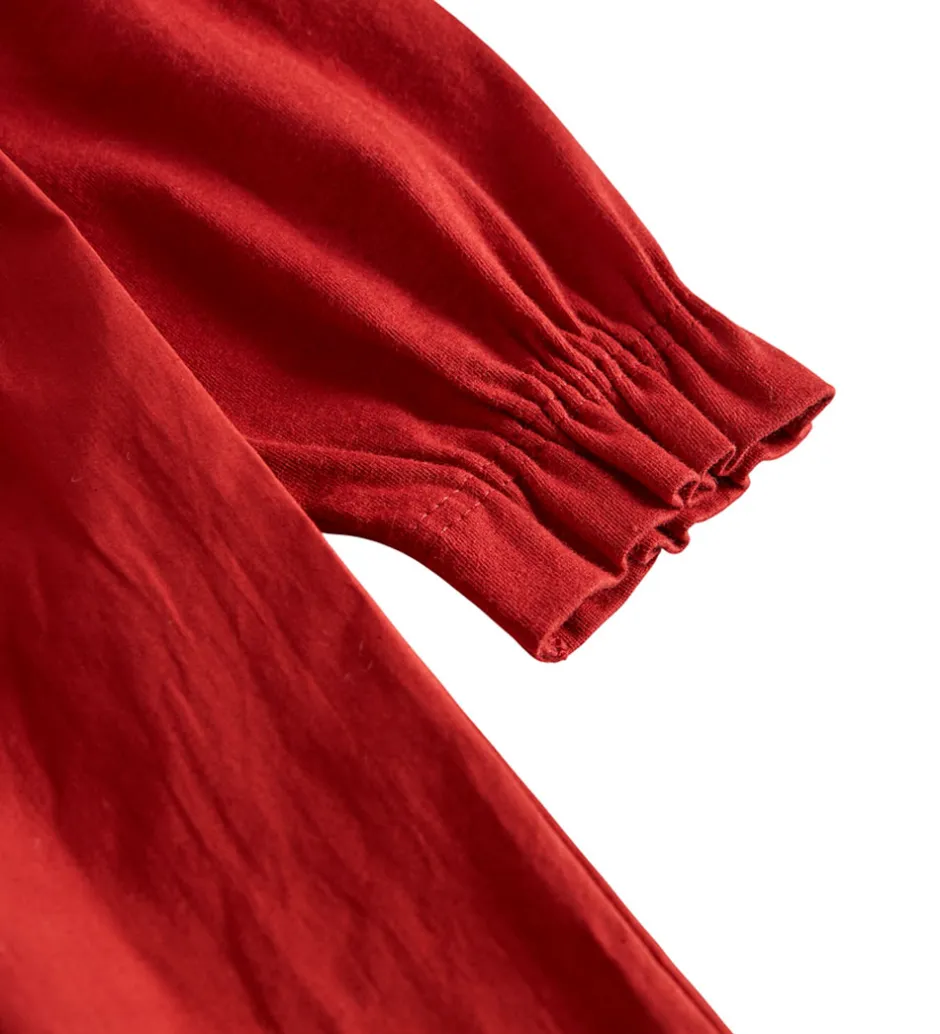 Børn MarMar Kjole - Bomuld/Modal - Dielle - Hibiscus Red