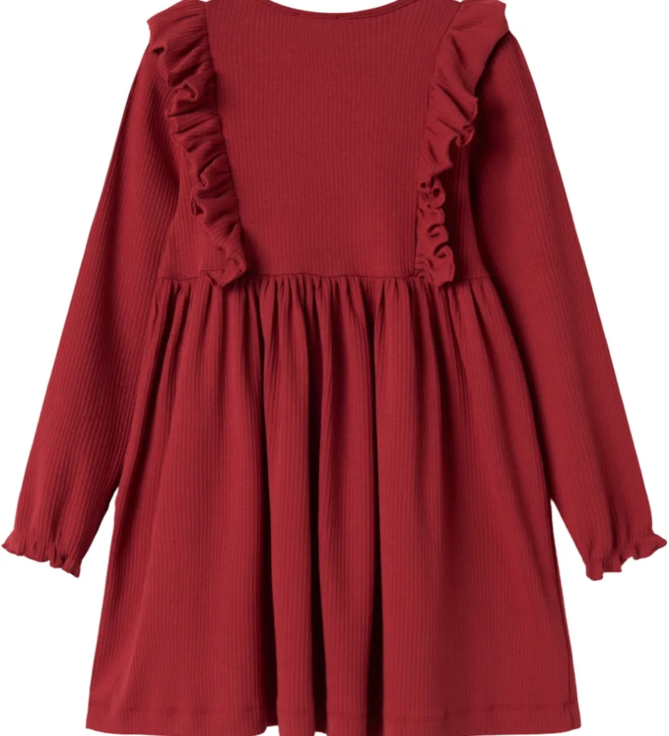 Børn MarMar Kjole - Modal/Rib - Dikte - Hisbiscus Red