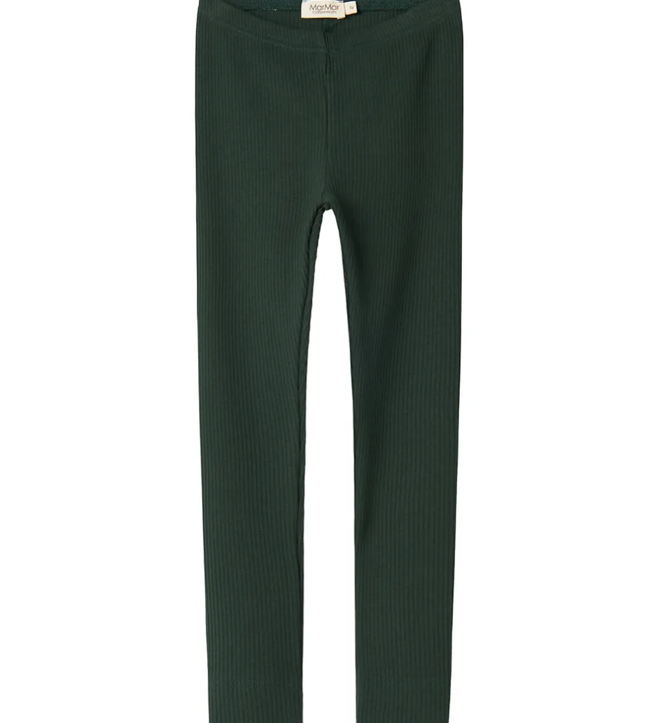 Leggings|Juletøj*MarMar Leggings - Rib/Modal - Dark Leaf