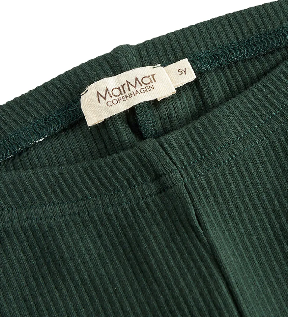 Leggings|Juletøj*MarMar Leggings - Rib/Modal - Dark Leaf