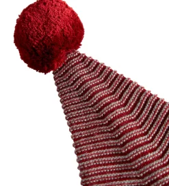 Juletøj|Huer Og Hatte*MarMar Nissehue - Strik - Alfen - Hibiscus Red Stripe