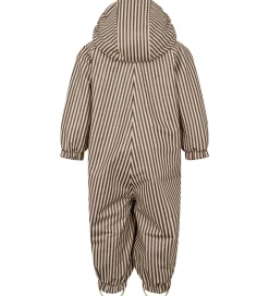 Børn MarMar Regndragt m Fleece - PU - Orion - Brown Stripe