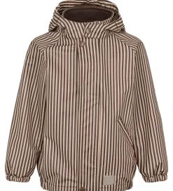 Børn MarMar Regntøj m. Seler - PU - Oddy - Brown Stripe