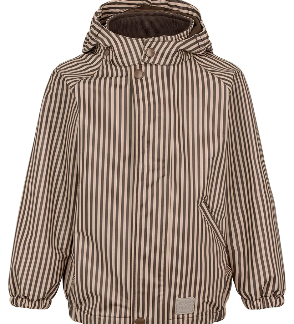 Børn MarMar Regntøj m. Seler - PU - Oddy - Brown Stripe