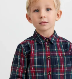 Børn MarMar Skjorte - Tommy - Pilot Navy Check