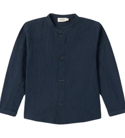 Skjorter*MarMar Skjorte - Torben - Dark Blue Stripe