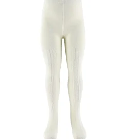 Børn MarMar Strømpebukser - Hulmønster - Pointelle - Gentle White