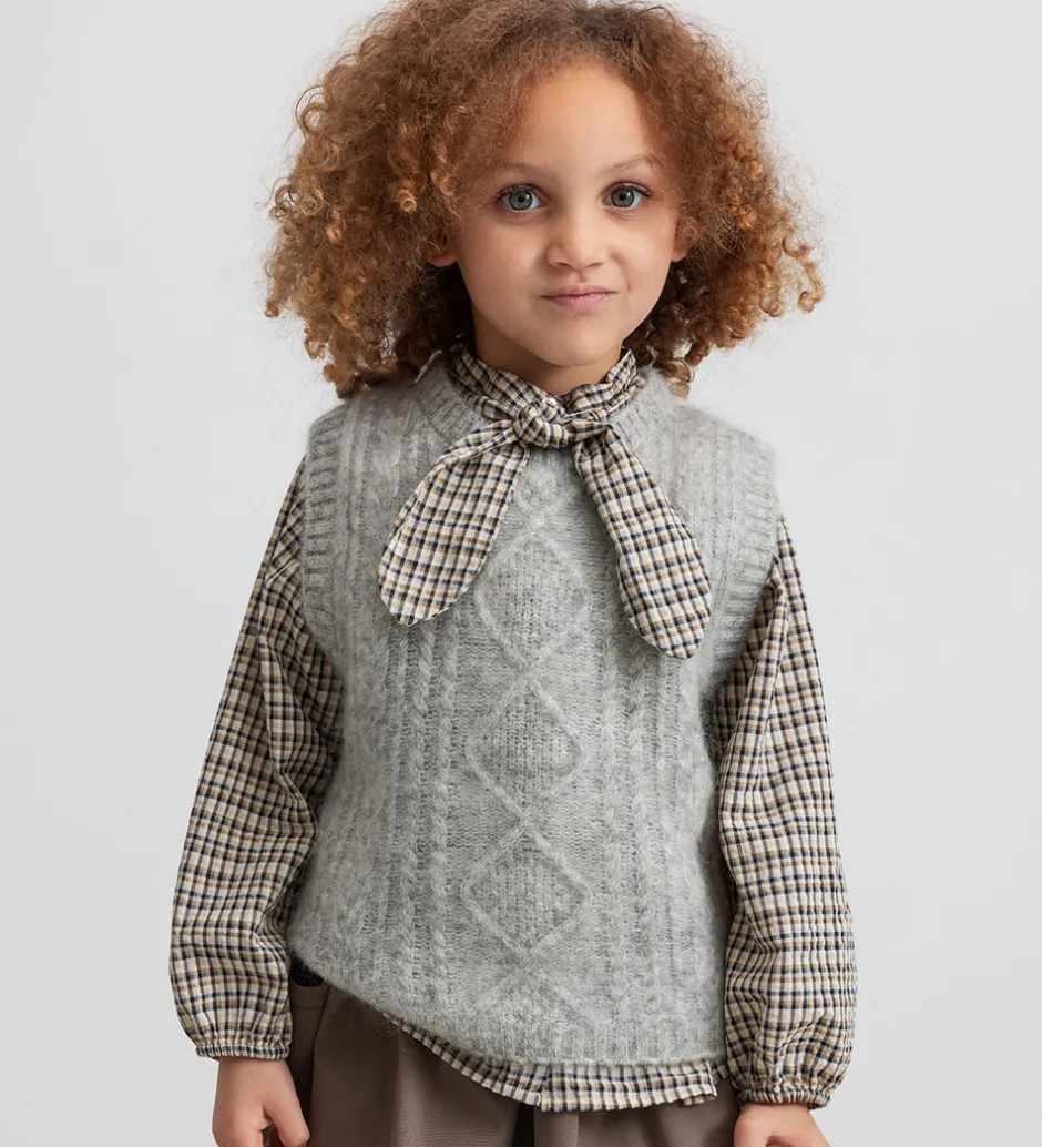 Børn MarMar Vest - Uld - Tajo - Morning Dew Mel