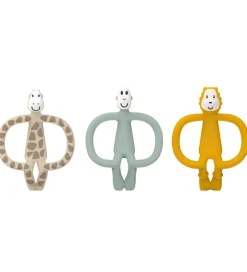 Bideringe|Babylegetøj*Matchstick Monkey Bideringe - 3-pak - Animal Teether Gift Set