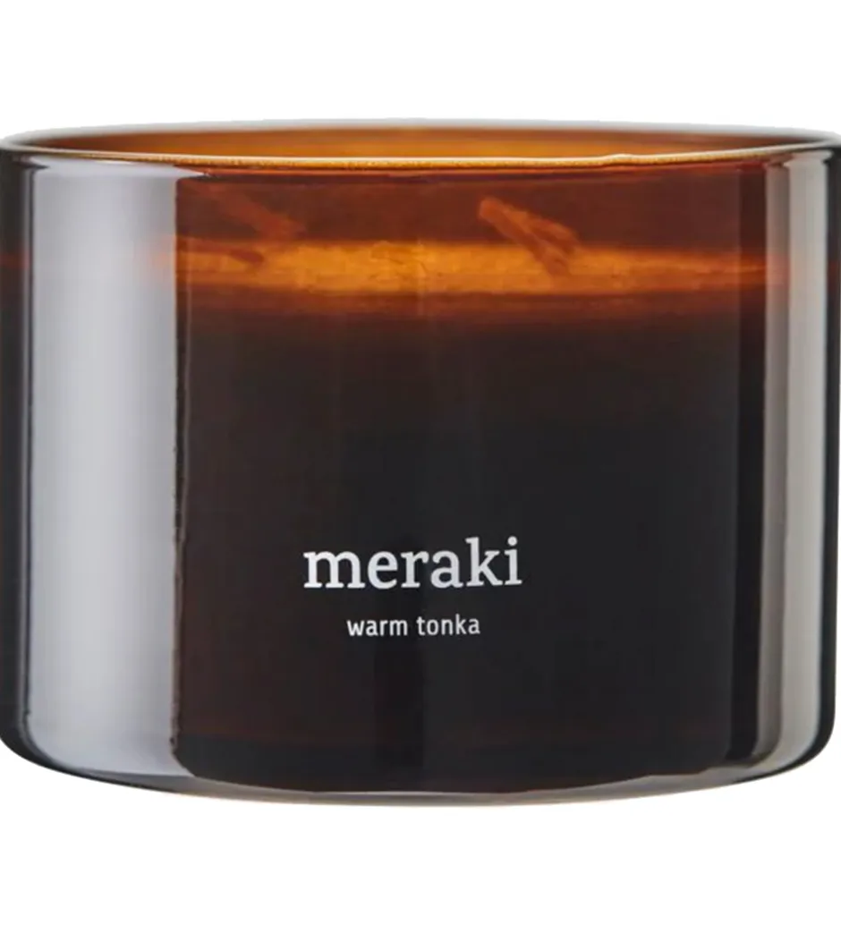 Meraki Duftlys - 340g - Dark Wood