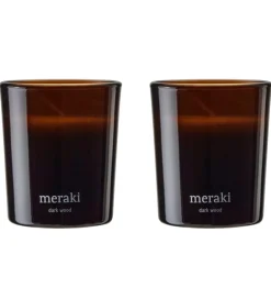 Duftlys*Meraki Duftlys - 2-pak - 2x60g - Warm Tonka